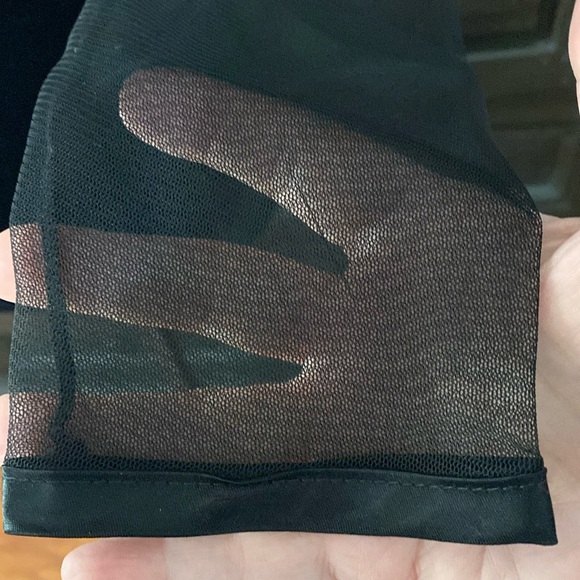 Vintage Mesh cropped longsleeves blk jacket - size Small - Picture 6 of 9